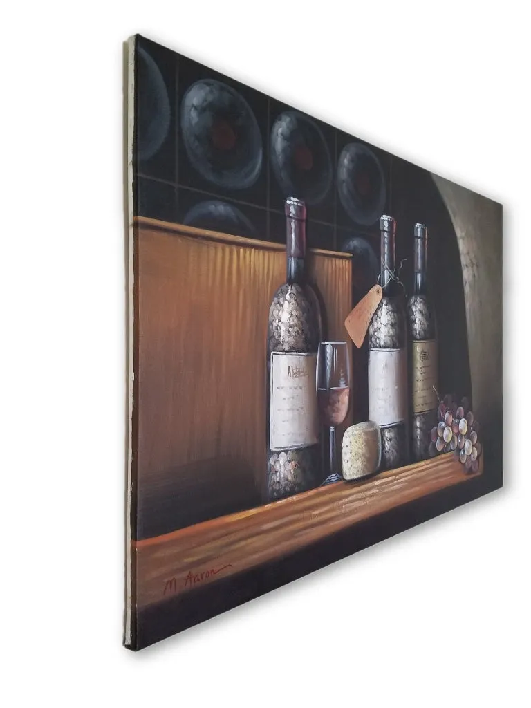 Wine Night - Premium - 36 x 24 in. by M. Aaron