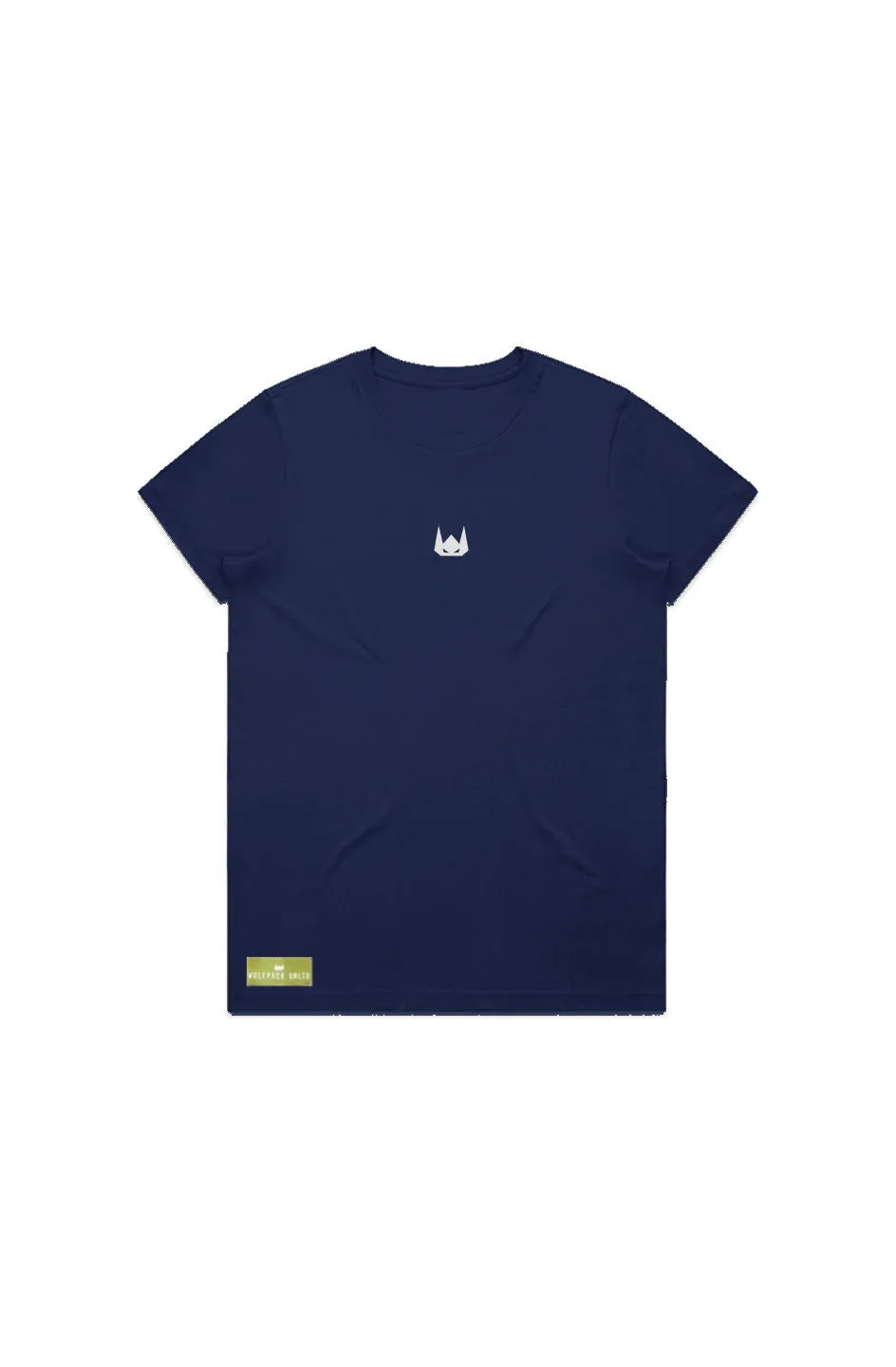 WOLFPACK UNLTD WOMEN'S "STATEMENT"  PREMIUM MIDWEIGHT TEE S/S | NAVY BLUE