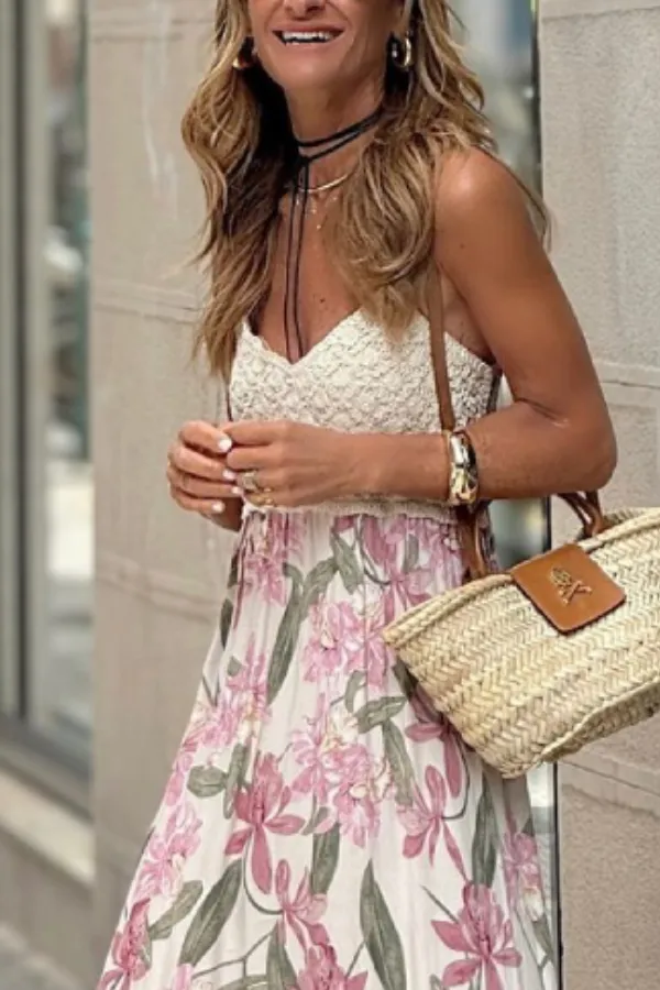 Women's White V-Neck Lace Camisole Top