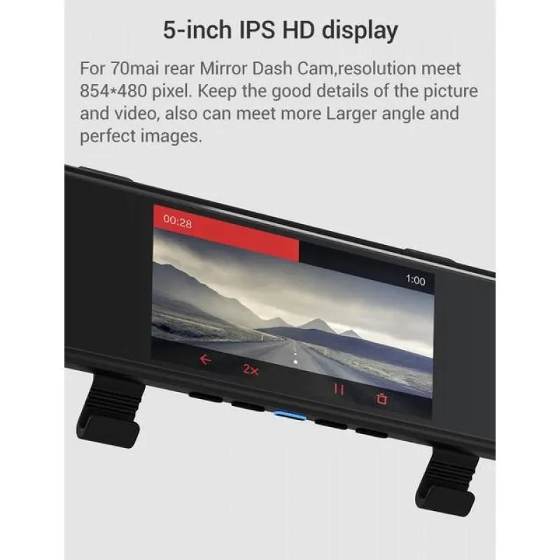 Xiaomi 70mai Rearview Mirror Dash Cam DVR (Global Version)