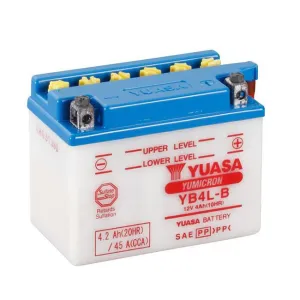 YB4L-B DG Battery with acid pack Yuasa (YB4LBPK)