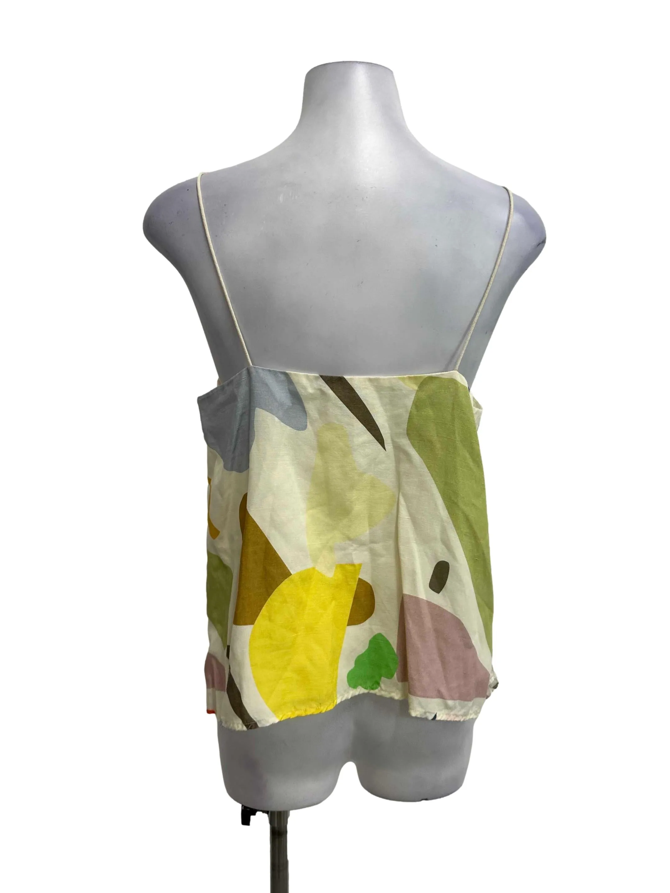 Yellow Printed Cami Top OSN