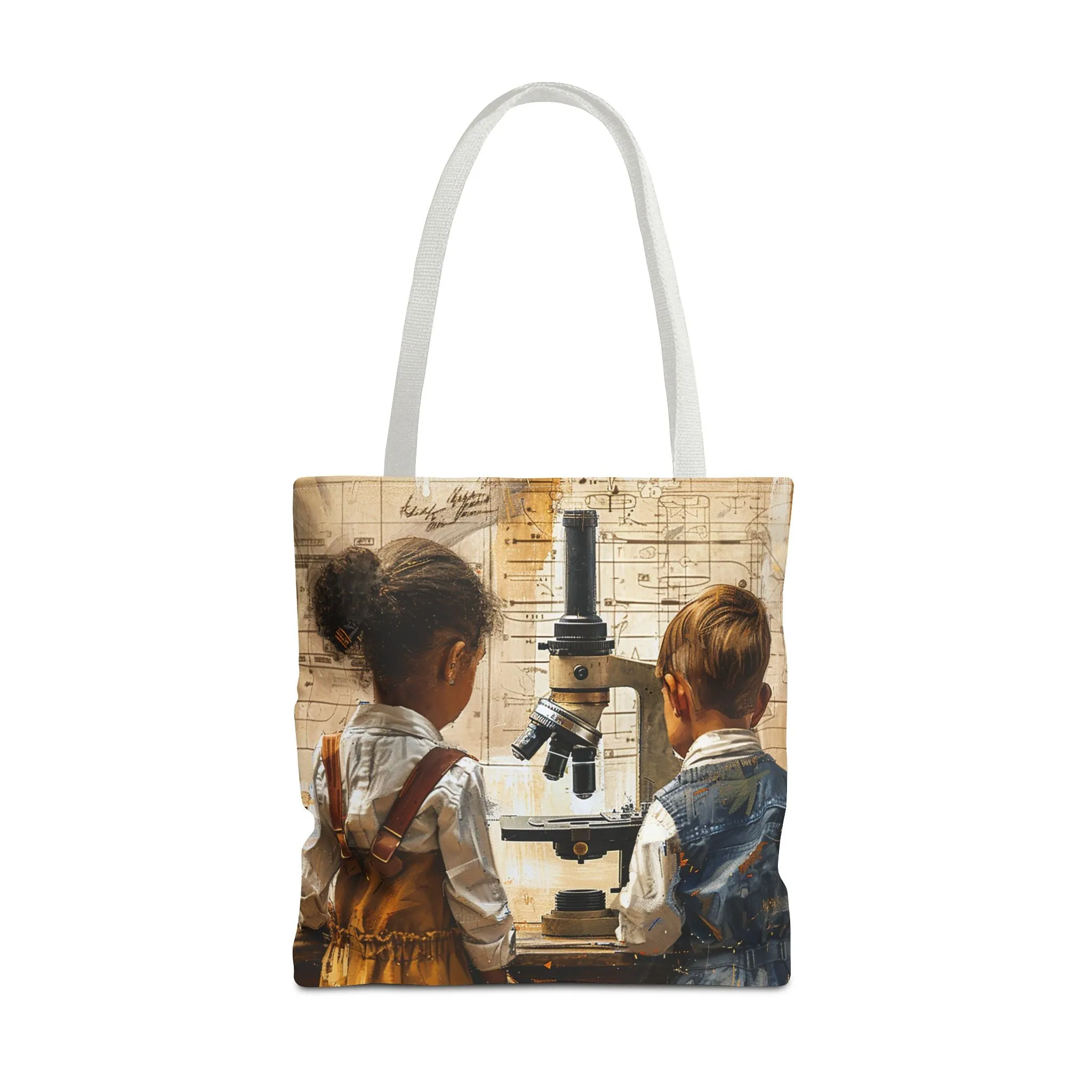 Young Scientific Explorers Tote Bag - Carry the Wonder of Childlike Discovery! Available in 3 sizes.