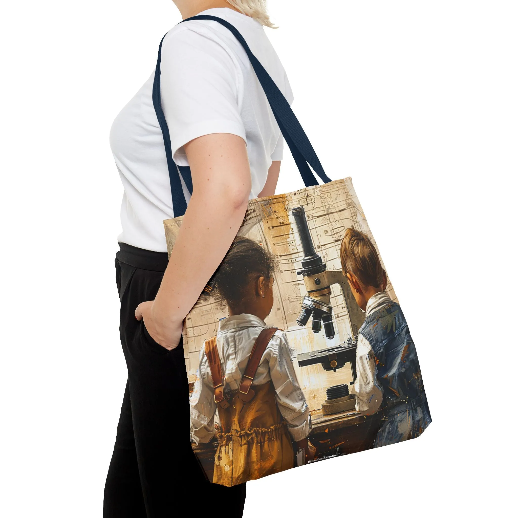 Young Scientific Explorers Tote Bag - Carry the Wonder of Childlike Discovery! Available in 3 sizes.