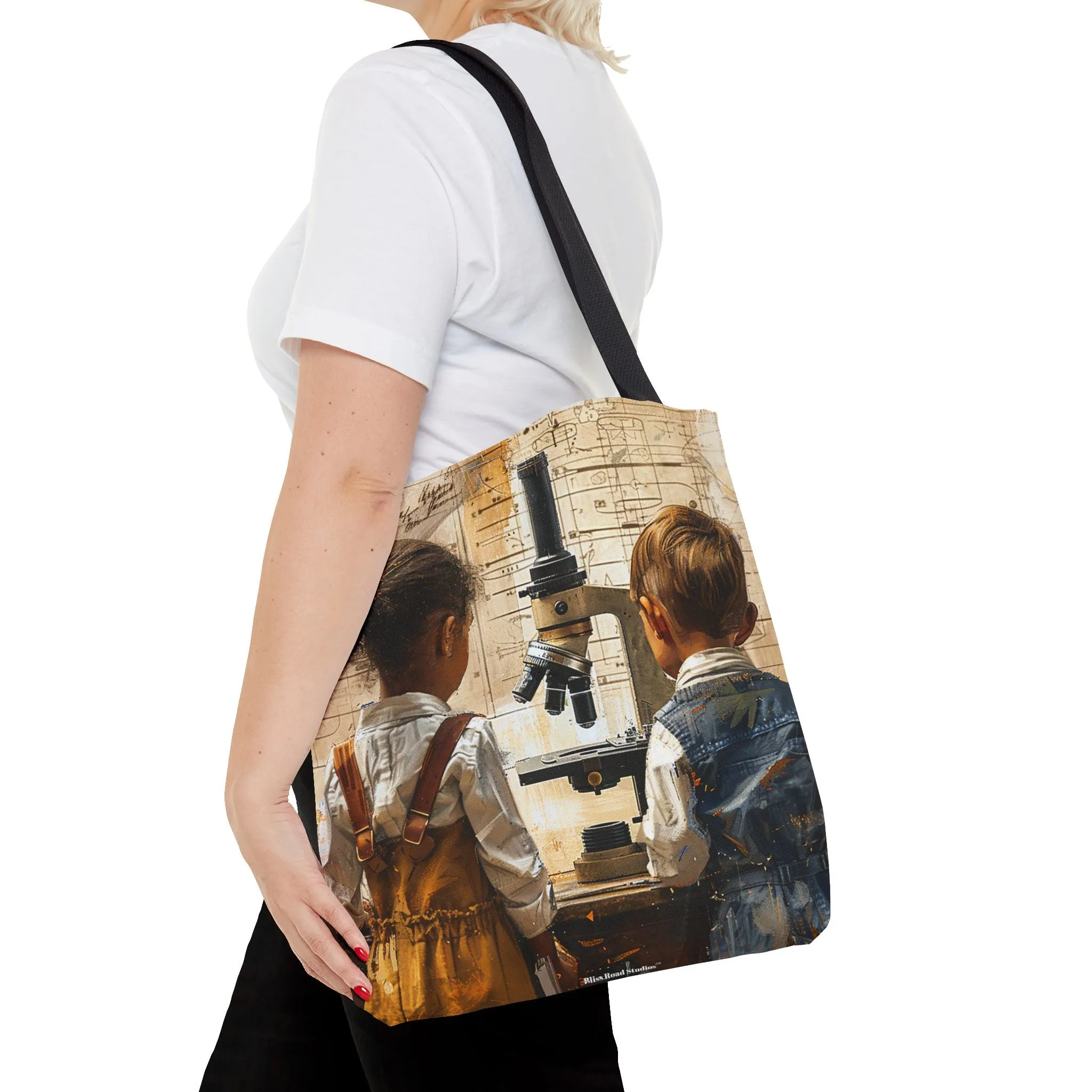 Young Scientific Explorers Tote Bag - Carry the Wonder of Childlike Discovery! Available in 3 sizes.