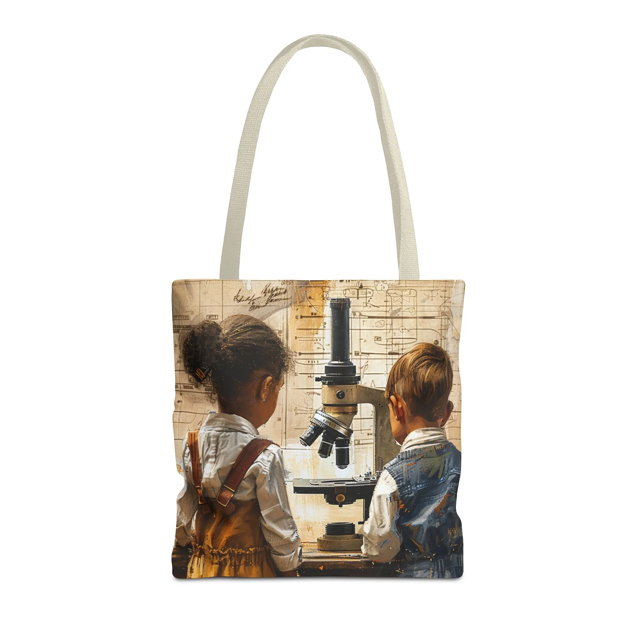 Young Scientific Explorers Tote Bag - Carry the Wonder of Childlike Discovery! Available in 3 sizes.