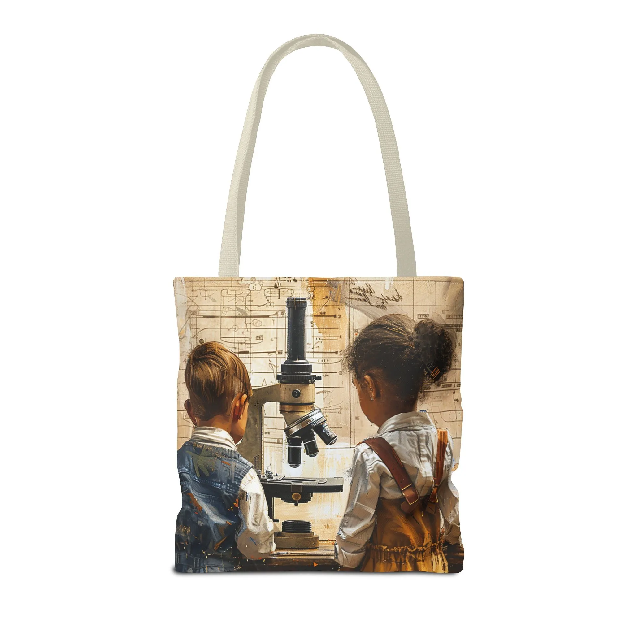 Young Scientific Explorers Tote Bag - Carry the Wonder of Childlike Discovery! Available in 3 sizes.