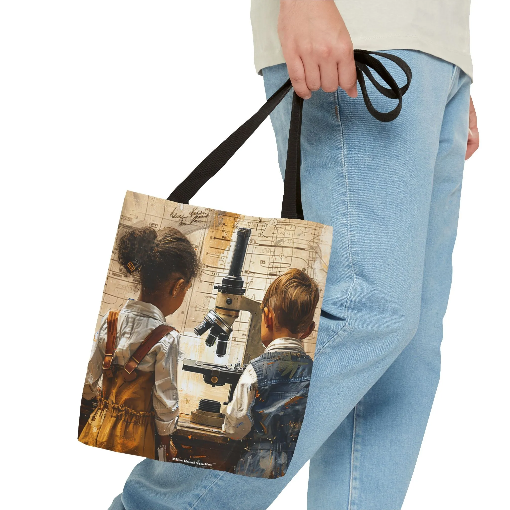Young Scientific Explorers Tote Bag - Carry the Wonder of Childlike Discovery! Available in 3 sizes.