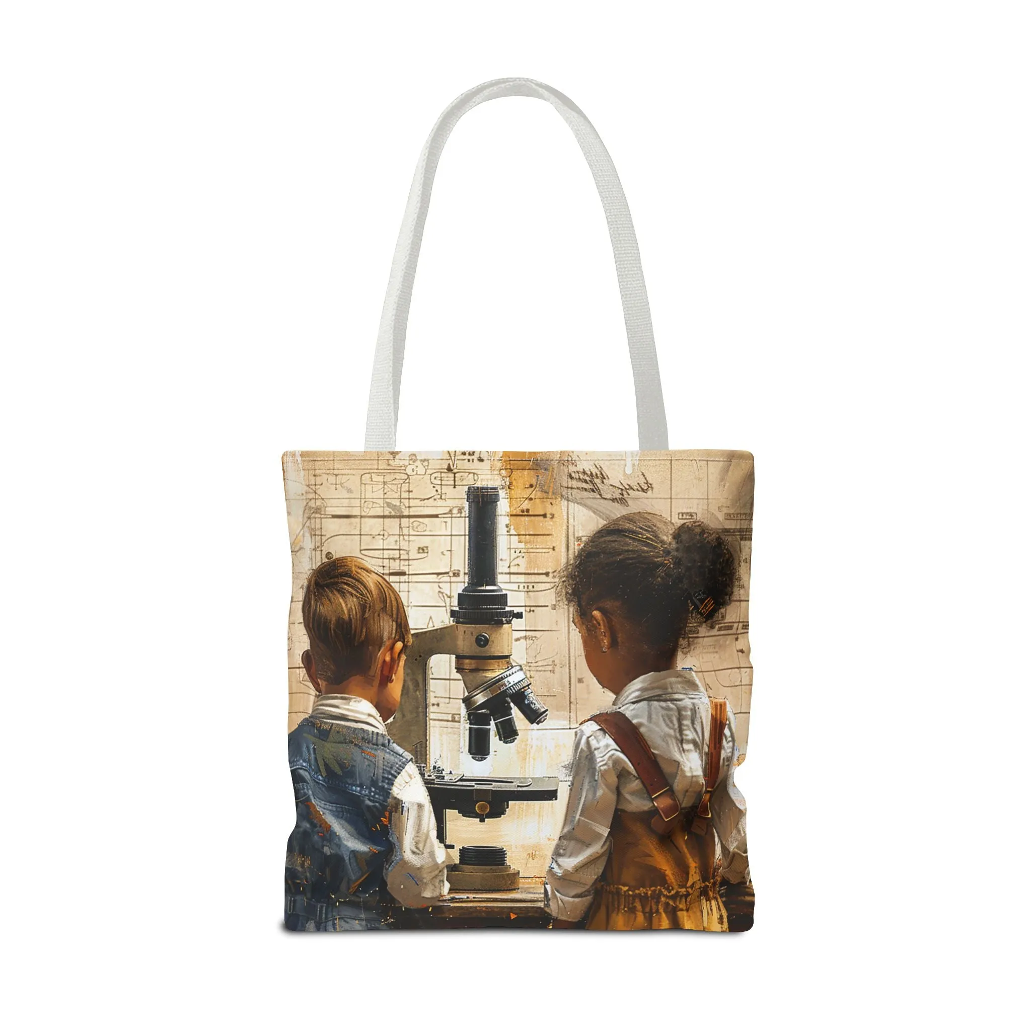 Young Scientific Explorers Tote Bag - Carry the Wonder of Childlike Discovery! Available in 3 sizes.