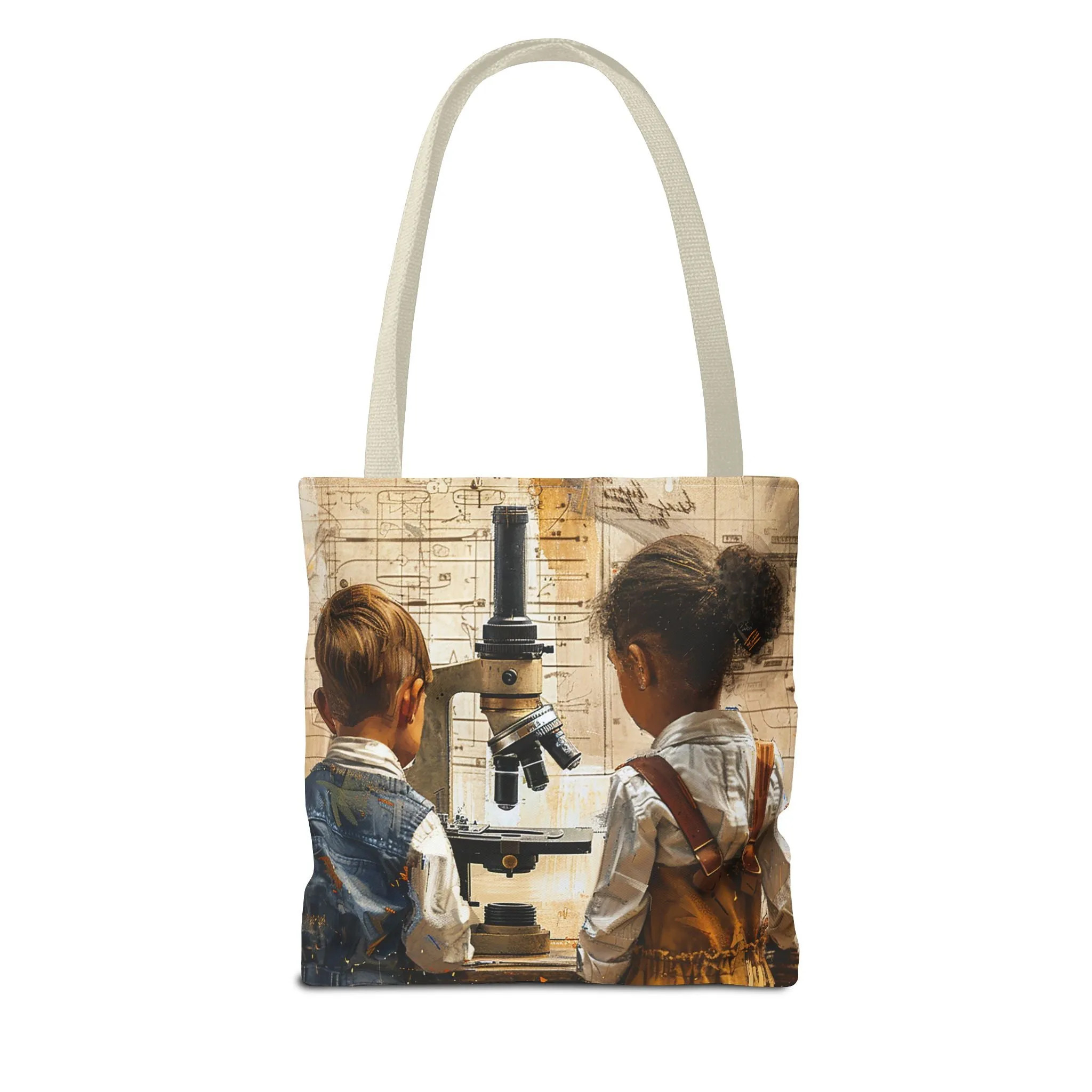 Young Scientific Explorers Tote Bag - Carry the Wonder of Childlike Discovery! Available in 3 sizes.