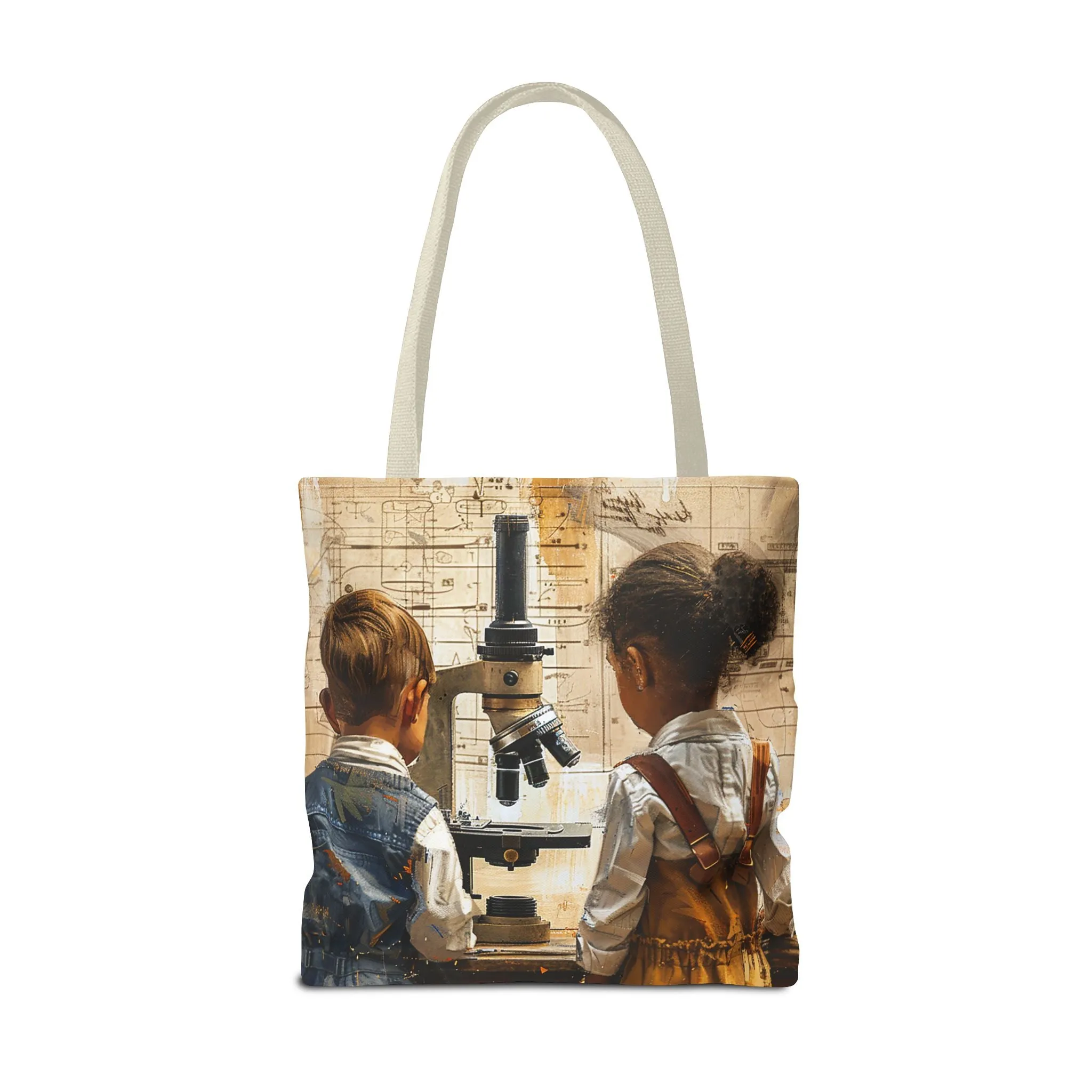 Young Scientific Explorers Tote Bag - Carry the Wonder of Childlike Discovery! Available in 3 sizes.