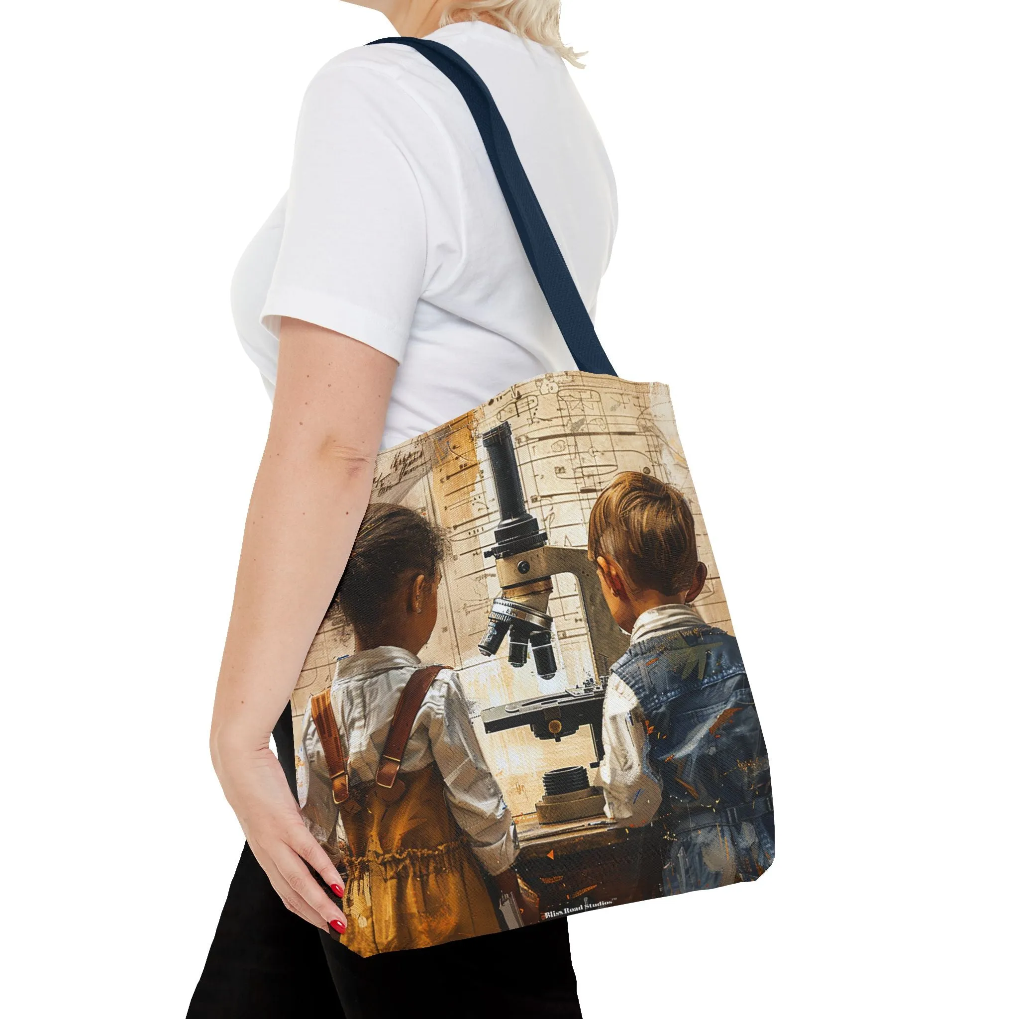 Young Scientific Explorers Tote Bag - Carry the Wonder of Childlike Discovery! Available in 3 sizes.