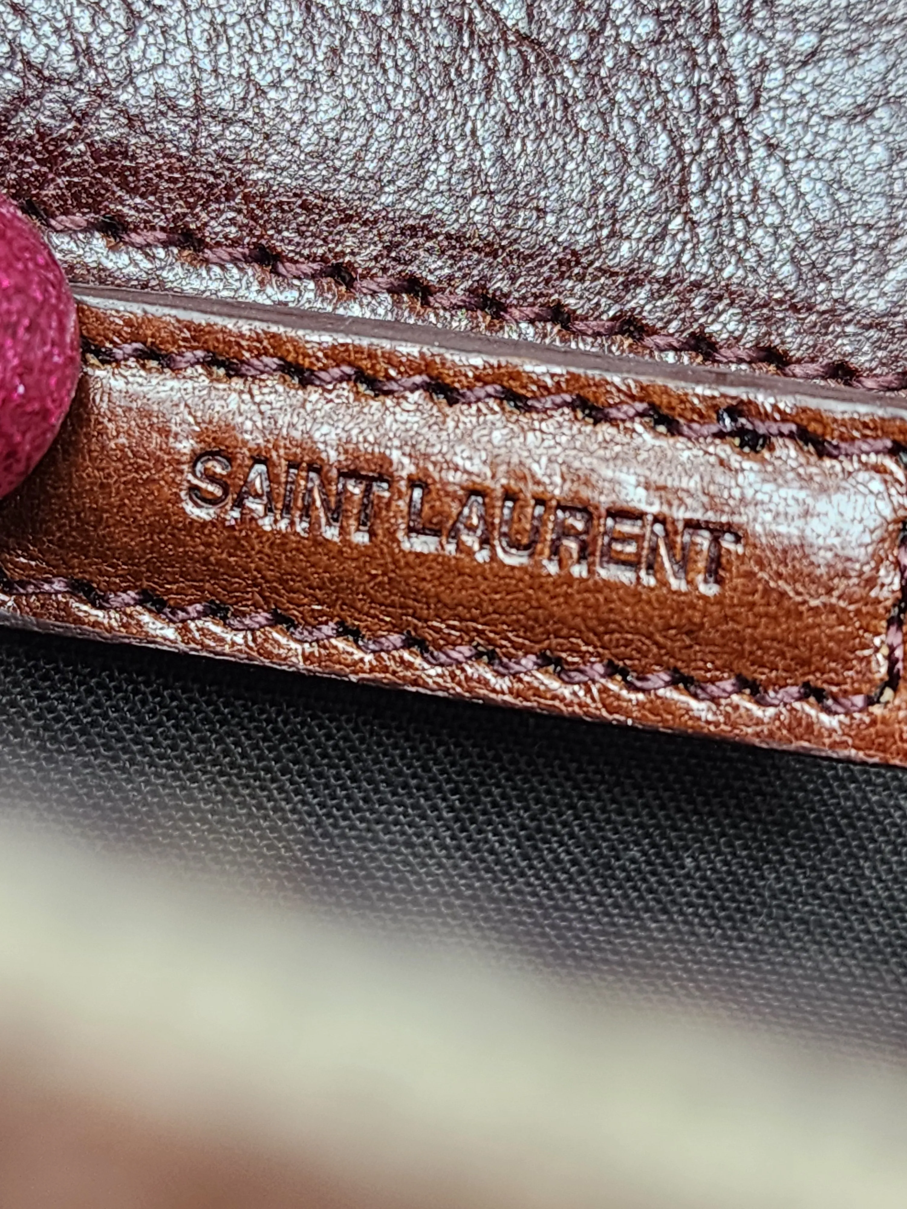 YSL NIKI CHAIN MEDIUM - LINEN AND LEATHER BAG
