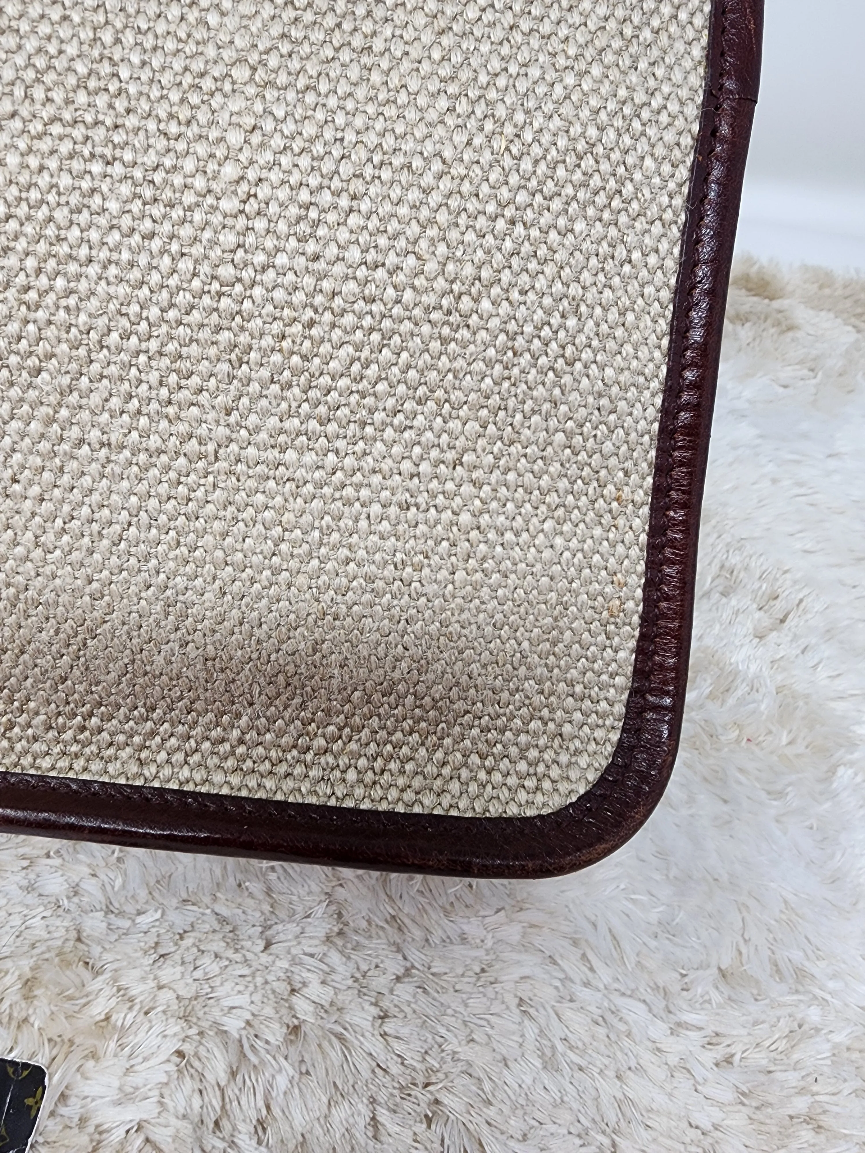 YSL NIKI CHAIN MEDIUM - LINEN AND LEATHER BAG