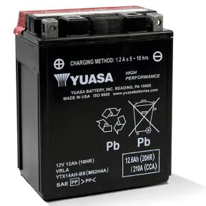 YTX14AHBS DG Battery w acid USA Yuasa AltYB14A2/B2 YB14AA1/2 (EYTX14AHBSPK)