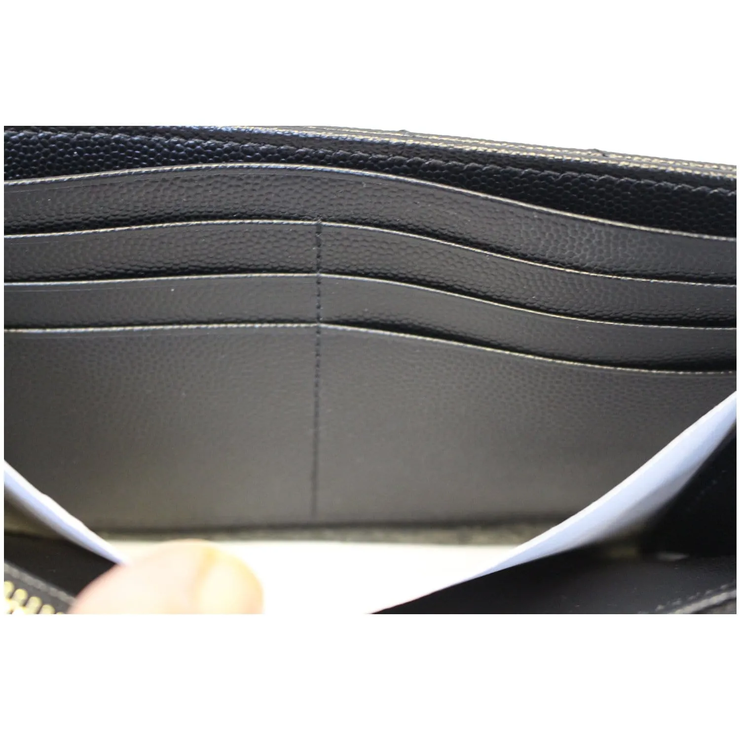 YVES SAINT LAURENT Large Grain De Poudre Wallet Black