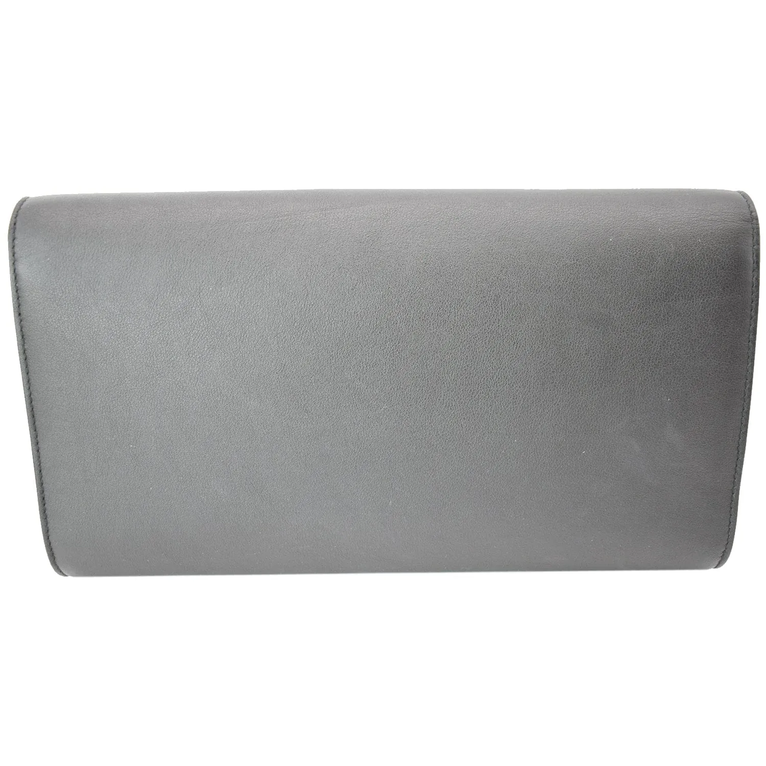 YVES SAINT LAURENT Leather Clutch Wallet Black